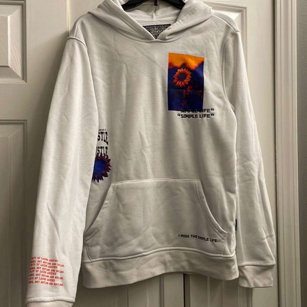 White hoodie